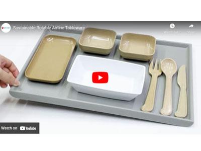 Airline Eco friendly Rotable Tableware
